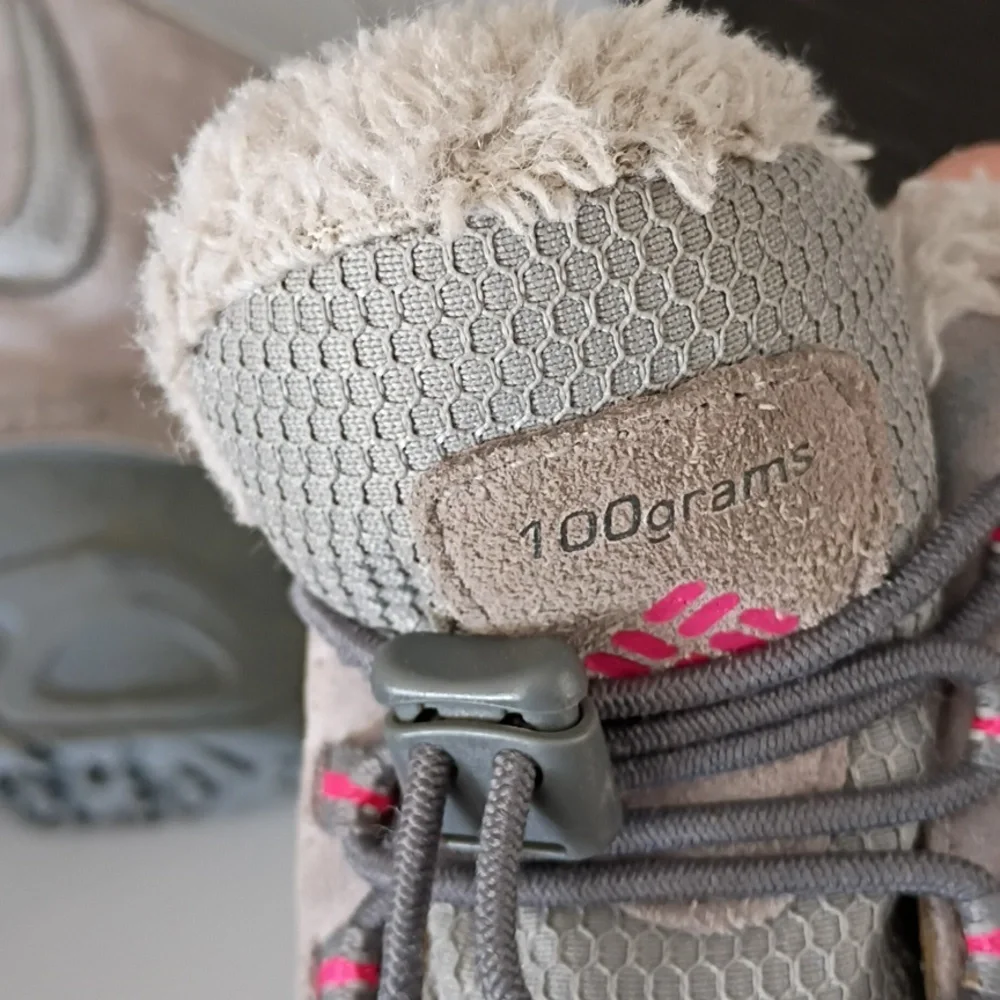 Columbia Gray and Pink Snow Boots